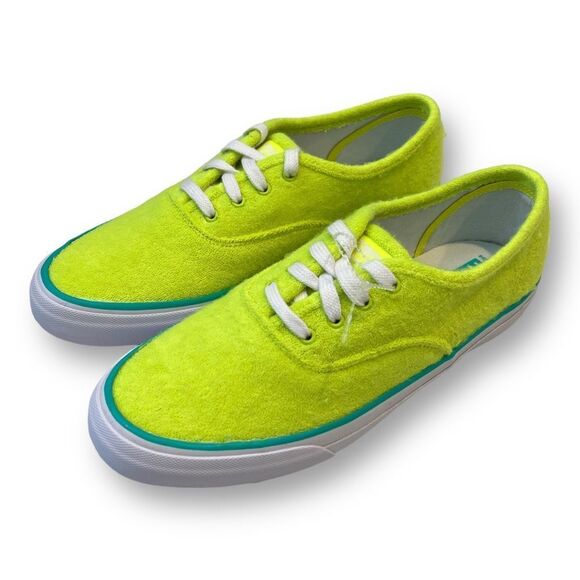 Keds Fuzzy Green Sneakers Size 8.5 - Picture 1 of 7